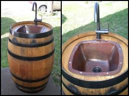 | designs by studio c. Diy Wine Barrel Outdoor Sink Your Projects Obn