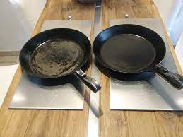 Die pfannen kannst du sowohl im backofen, als auch am grill im freien einbrennen. Eisenpfanne Einbrennen Total Schief Gegangen Rettung Grillforum Und Bbq Www Grillsportverein De