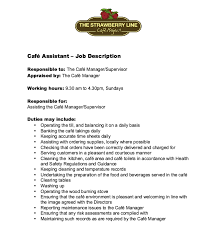 Cafe Assistant Job Description Resumesdesign Assistant Jobs Job Description Resume Template