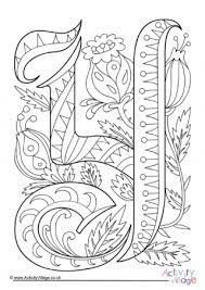 Great for a variety of activities, you can use them to reinforce fine motor skills, as inspiration for independent writing, or just for fun! Illuminated Alphabet Colouring Pages