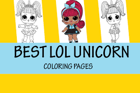 Lol surprise doll unicorn to print. Lol Unicorn Coloring Pages Coloring Play