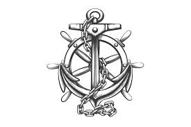 Find the latest ship wheel tattoos by 100's of tattoo artists, today on tattoocloud. Anchor And Ship Wheel Tattoo In Engraving Style Vector Illustration By Olena1983 Thehungryjpeg Com