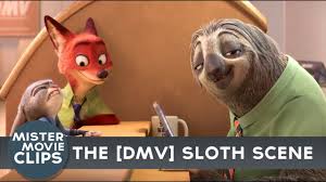 Zootopia Sloth Scene Dmv Youtube