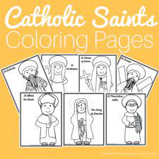 A pop of color will bring this printable coloring pack to life. All Saints Day Activities Catholic Saints Coloring Pages Tpt
