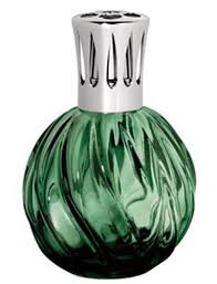 lampe berger swirl fragrance lamp green posuda