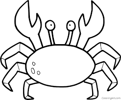 Crab coloring pages are a fun way for kids of all ages to develop creativity, focus, motor skills and color recognition. Easy Simple Crab Coloring Page Coloringall