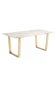 White Marble Gold Dining Table Modern Furniture Brickell Collection Dining Table Marble Dining Table Gold Gold Dining