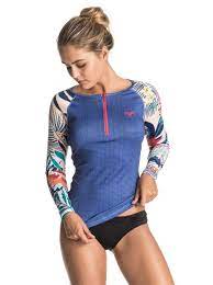 Bliss Long Sleeve Zip Rashguard Erjwr03038 Rash Guard Women Swimwear Long Sleeve Rashguard Rashguard Swimsuit