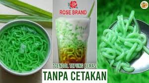 Assalamualaikum di episode kali ini aku mau bikin cendol nutrijell tanpa cetakan simple dan banyak jadinya. Cara Membuat Cendol Tepung Beras Rose Brand Anti Gagal Cendol Tepung Beras Lembut Dan Kenyal Youtube