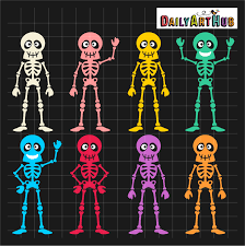Halloween Funny Skeletons Clip Art Set Daily Art Hub Free Clip Art Everyday Funny Skeleton Free Clip Art Art Hub