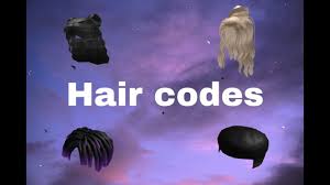 Code for cool boy hair? Roblox Hair Codes Youtube