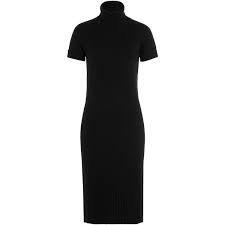 Michael Kors Cashmere Turtleneck Sweater Dress 1 290 Liked On Polyvore Featuring Dres Black Dress With Sleeves Ribbed Sweater Dress Black Turtleneck Dress