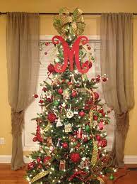 Monogram Christmas Tree Topper Christmas Tree Toppers Christmas Topper Traditional Christmas Tree