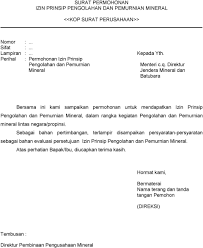 We did not find results for: Surat Permohonan Izin Prinsip Pengolahan Dan Pemurnian Mineral Kop Surat Perusahaan Jendera Mineral Dan Batubara Pdf Download Gratis