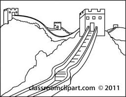 China is where you'll find the longest wall in the world. Great Wall Of China Clip Art Black And White Sketch Template Great Wall Of China Clip Art Black And White