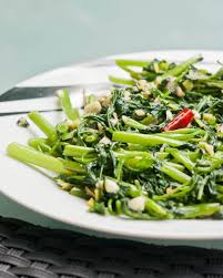 Stir Fried Morning Glory Asian Vegetables Recipes Food Dishes