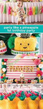 Your little guy may not remember it, but you sure will. Party Like A Pineapple Tropical Birthday Party Kara S Party Ideas Tropical Birthday Party 1st Birthday Girls Pineapple Birthday