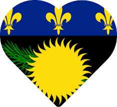 The flag of guadeloupe is the french tricolor flag of blue, white, and red vertical bands. Vector Country Flag Of Guadeloupe Heart Vector World Flags