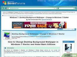 Oct 22, 2009 · windows windows 7 default wallpapers. How To Change The Desktop Wallpaper In Windows 7 Starter Edition