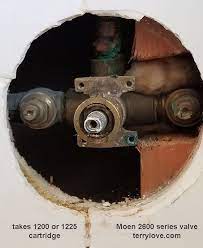 If you see a k, the faucet is a kohler unit; Help Identifying Moen Shower Trim Kit Terry Love Plumbing Advice Remodel Diy Professional Forum