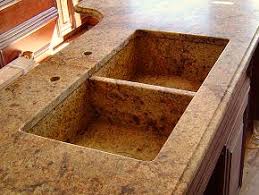 honed golden lapidus granite sink