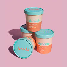 Denada Ice Cream Is Bringing The Flavor With These Colorful Pints Ice Cream Packaging Sugar Free Ice Cream Ice Cream Design