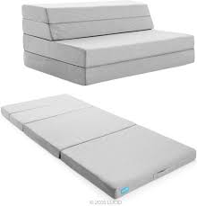This convertible foam mattress offers both style and comfort, quickly folding from a thick, supportive floor mattress to a contemporary sofa. Amazon Com Lucid 4 Folding Mattress Sofa With Removable Indoor Outdoor Fabric Cover Twin X Large Home Kitchen