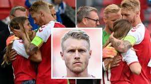 Kjaer was also seen consoling his teammate's wife, sabrina, who had. Dv7teync Zoqm