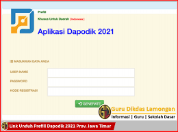 Cara generate dan download prefill dapodik 2021 c. Link Unduh Prefill Dapodik 2021 Prov Jawa Timur