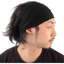 I'm a japanese vlogger.if your looking four some anime hair, mens style, makeup Buy Style Along Mens Head Cover Band Bandana Stretch Hair Style Japanese Black Online At Low Prices In India Amazon In