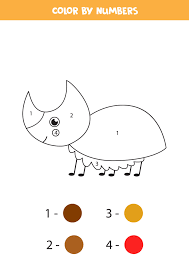 Homestead update and is currently available on every platform excluding the mobile and nintendo switch versions. Color Cute Rhino Beetle By Numbers Worksheet For Kids 2250567 Vector Art At Vecteezy