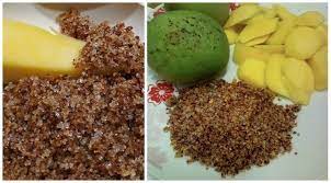 Campur mangga yang sudah diiris dengan bumbu yang diulek kasar dan air jeruk nipis. Kecur Air Liur Ini Cara Buat Sendiri Serbuk Colek Ala Thai Di Rumah