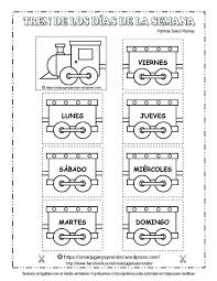 Dias De La Semana Para Colorear