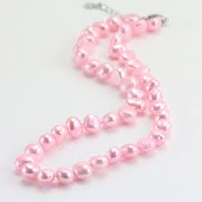 Unique Pearls Jewellery Store Baby Pink Pearl Necklace 8 9mm Nugget Baroque Freshwater Pearl Necklace Necklaces Aliexpress