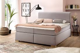 Meise.möbel polsterbett, wahlweise mit lattenrost, matratze und bettkasten grau doppelbetten betten polsterbett Meise Mobel Boxspringbett Lenno In Taupe Mit Verdecktem Bettkasten Mobel Letz Ihr Online Shop