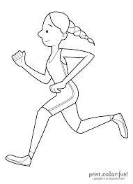 1217 x 1575 gif 81 кб. Happy Girl Running Print Color Fun
