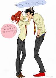 Harry potter albus severus potter lily luna potter james sirius potter ccsquad hpcc hp next gen cursed child hinny hp fanart this isn't the best but i've been wanting to draw them together for ages and i have so much work to get done so i cant spend a lot of time on it i James Hair Colored James Potter Harry Potter Art Harry Potter Jokes