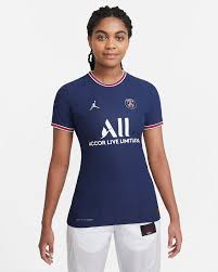 At the center of the design of the first shirt is the wide red strip, designed by the ceo of the time, as well as stylist, daniel hetcher who took on the managerial role in 1973, when ''les parisiens'' were still an amateur team. Paris Saint Germain 2021 22 Match Home Women S Nike Dri Fit Adv Football Shirt Nike Lu