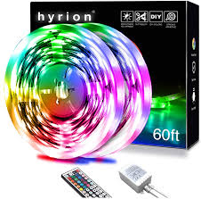 Of course there are more than 15 different colors you can m. Amazon Com Hyrion Led Strip Lights 60ft 2 Rolls Of 30ft Rgb Led Lights Strip Kit With 44 Keys Remote Color Changing Led Lights For Bedroom Home Kitchen Decoration 30leds In 1ft Home