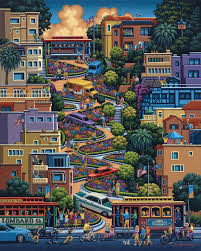 Lombard Street Fine Art Nel 2020 Illustrazioni Idee Per Disegnare Immagini