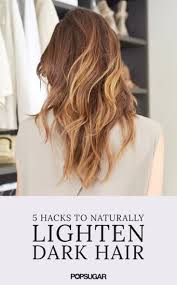You can make this treatment by mixing one part honey with four parts distilled water in a bottle. 5 Natural Ways To Lighten Dark Hair At Home Popsugar Beauty