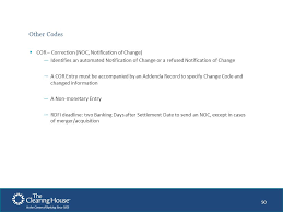 Do not close the old account as it can take as much as 6 months to get compliance. Understanding Sec Codes From Arc To Xck Ppt Video Online Download