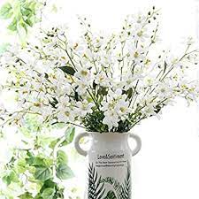 Get the best deals on plastic artificial flowers & silk flowers. Amazon Com Tutuziyyy Artificial Flowers 25 6 7 Branches Winter Jasmine Flower Bouquet For Wedding Party Home Decor White Furniture Decor