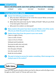 Literature Grade 6 Poetry Charge Of The Light Brigade Literature Brigade Poetry