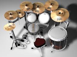 Drum Kit 3d Model Ad Drum Kit Model Drum Kits Drums 3d Model