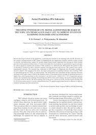 Ada perusahaan yang sedang membuka kesempatan lowongan kerja pt ast indonesia, semarang, staf administrasi, customer service dan banyak lagi di daerah semarang melalui indeed.com. Pdf The Effectiveness Of Ctl Model Guided Inquiri Based In The Topic Of Chemicals In Daily Life To Improve Students Learning Outcomes And Activeness