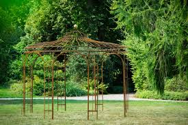 Unsere gartenpavillons werden mit offener lauben und pavillons werden nicht als geräteschuppen genutzt, sondern um mit freunden und der familie. Stabiler Gartenpavillon Rost Metall O 250cm Pavillon Eisen Rankpavillon Ebay