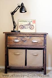 Two drawer nightstand plans by ana. Farmhouse Night Stand For A Boys Room Shanty 2 Chic