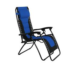 Amazon Com Phi Villa Padded Zero Gravity Lounge Chair Patio Foldable Adjustable Reclining For Outdoor Yard Porch Blue Outdoor Outdoor Chairs Used Camping Gear
