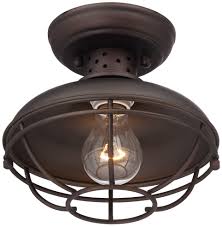 Shop for outdoor ceiling light fixtures at walmart.com. Franklin Iron Works Rustic Outdoor Ceiling Light Fixture Bronze 8 1 2 Caged For Exterior Entryway Porch Walmart Com Walmart Com